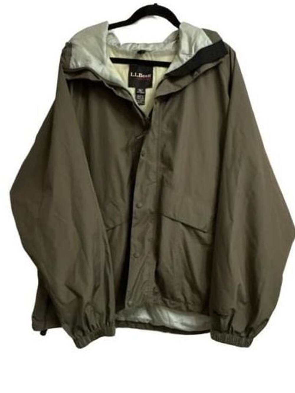 L.L.Bean Gore-Tex Windbreaker Jacket Men's Reg XX Large Olive Green